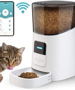 automatic cat feeder wifi enable smart pet dog food dispenser