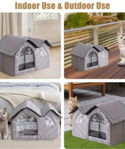 cat dog bed house for all season comfort shelter
