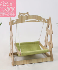 cat hammock tree with scratching rope lounger bed