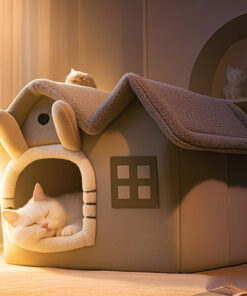 classic soft cat house bed for small pets