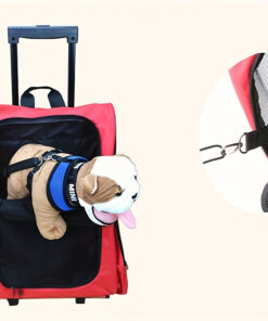 multi purpose pet bag foldable travel carrier with wheels