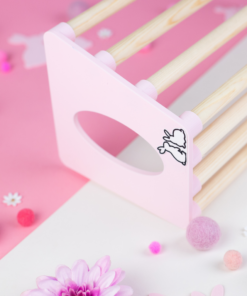 hay rack pastel pink