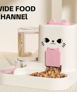 automatic cat feeder and water dispenser set