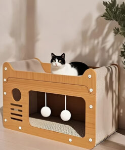 2 in 1 wall cat bed and scratching post