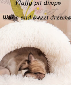 warm plush cat nest bed for winter comfort