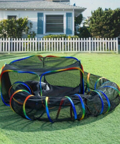 tunnel tent playpen for cats & small pets