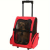 multi purpose pet bag foldable travel carrier with wheels