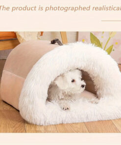 warm plush cat nest bed for winter comfort