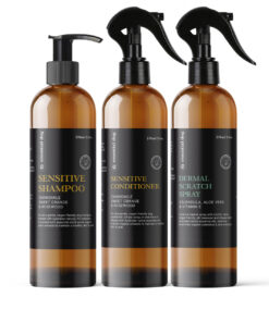 dermal scratch spray for dogs: aloe vera, calendula & vitamin e