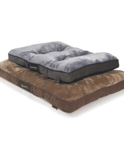 chester dog mattress (in chocolate brown or graphite grey) by scruffs