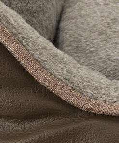 chateau memory foam orthopaedic box dog bed (dove, latte) by scruffs