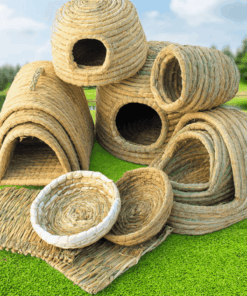 handcrafted natural grass hideaway