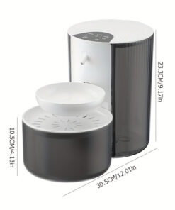 smart cat water fountain with 3l, usb & battery