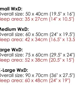 chateau memory foam orthopaedic box dog bed (dove, latte) by scruffs