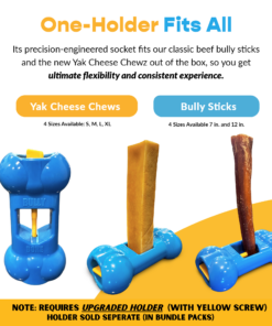 large yak cheese, bully stick, and bully bone pro combo pack