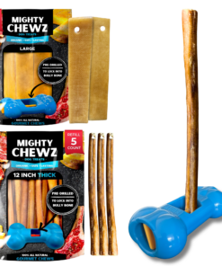 large yak cheese, bully stick, and bully bone pro combo pack