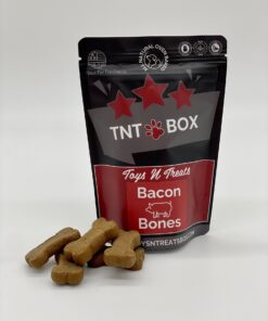 bacon bones dog treats all natural oven baked