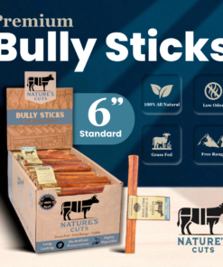 6" standard bully sticks display box
