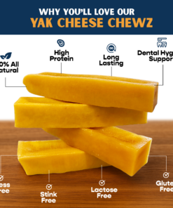 large peanut butter flavored yak cheese w/ tag