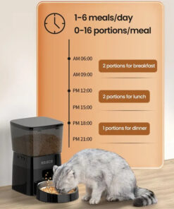 smart control automatic pet feeder for cats and dogs