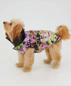 graffiti wasserdichte pufferjacke