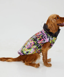 graffiti wasserdichte pufferjacke