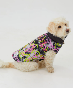 graffiti wasserdichte pufferjacke