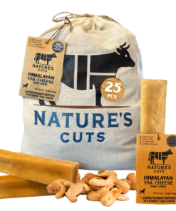 large peanut butter flavored yak cheese w/ tag