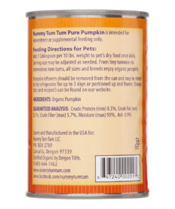 nummy tum tum pure pumpkin dog food (12x15oz )