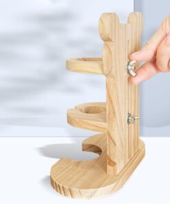 adjustable height wooden hamster water dispenser