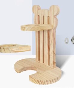 adjustable height wooden hamster water dispenser