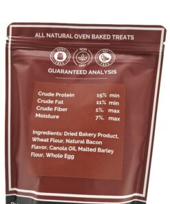 bacon bones dog treats all natural oven baked