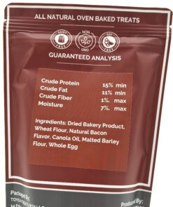 bacon bones dog treats all natural oven baked