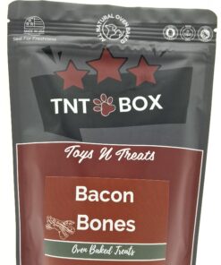 bacon bones dog treats all natural oven baked