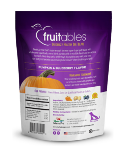 fruitables pumpkin & blueberry mix dog treats (8x7 oz)