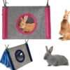 cozy pet retreat: felt cloth rabbit nest & hamster corner house tent