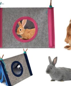 cozy pet retreat: felt cloth rabbit nest & hamster corner house tent