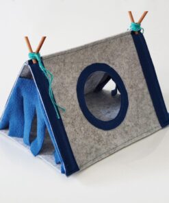 cozy pet retreat: felt cloth rabbit nest & hamster corner house tent