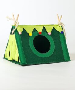 cozy pet retreat: felt cloth rabbit nest & hamster corner house tent