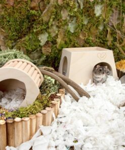 cozy woodland retreat hamster hideout