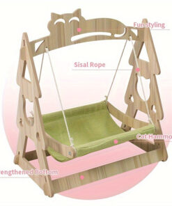 cat hammock tree with scratching rope lounger bed