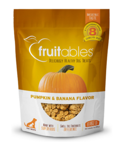 fruitables pumpkin & banana mix dog treats (8x7 oz)