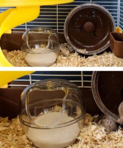 luxury clear plastic hamster bathtub