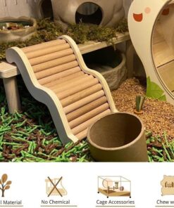 pet haven wooden hamster cage set