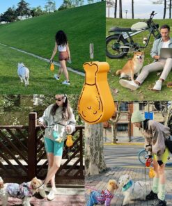 portable pet water bottle outdoor feeder dual purpose drinking travel use