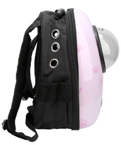 malý zvierací batoh na nosenie, ružový s mačičkou