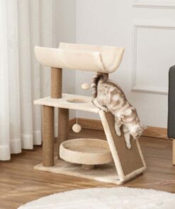 cadru de catarat pisici, bej