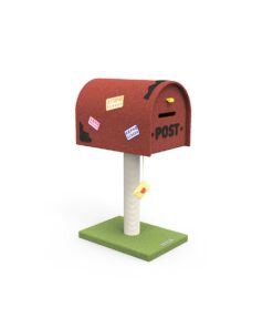 mailbox red climbing frame cat tree