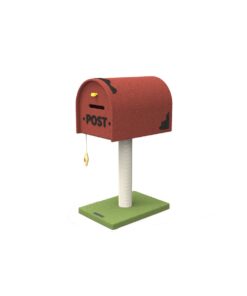 mailbox red climbing frame cat tree