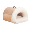 warm plush cat nest bed for winter comfort